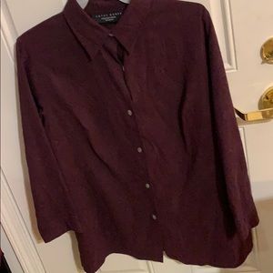 Crazy Horse Collection Women 2X. 3/4 sleeves. Plum